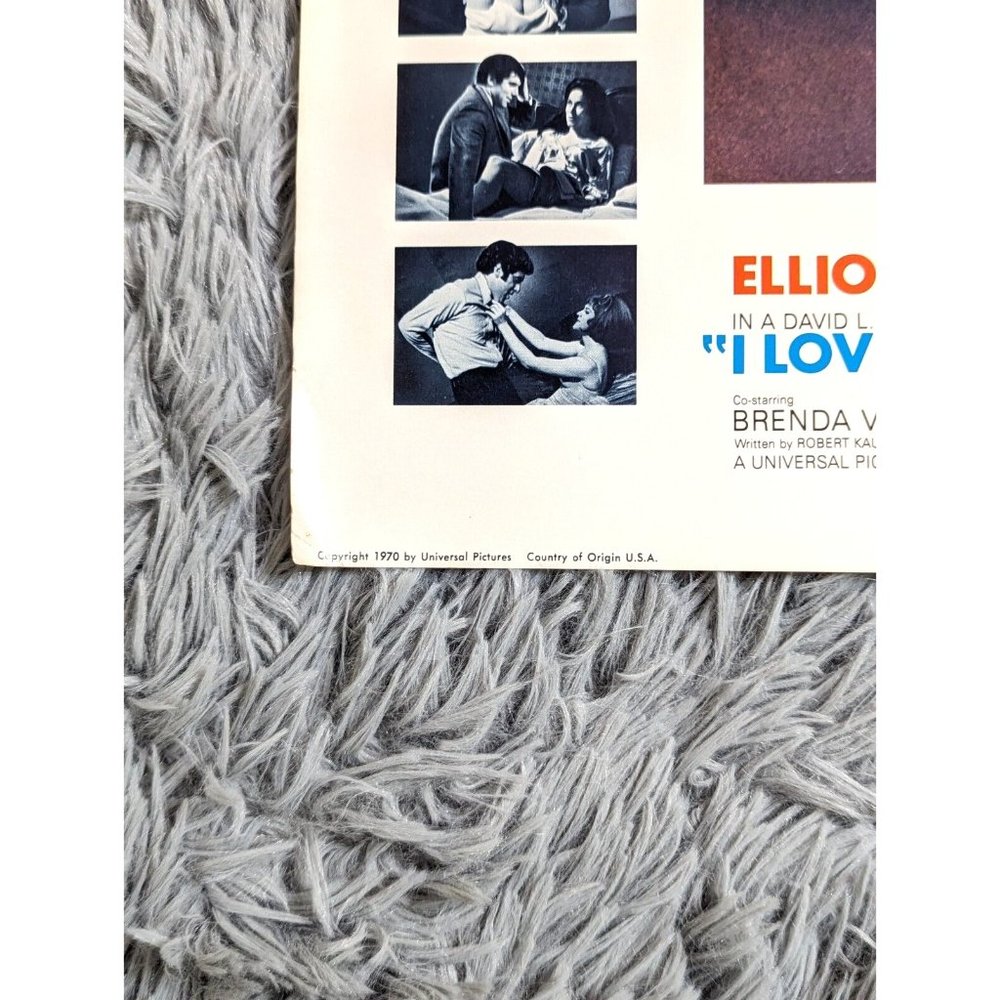 I Love My Wife Universal Pictures 1970 Elliot Gould Movie Lobby Card Poster VTG - Picture 6 of 8
